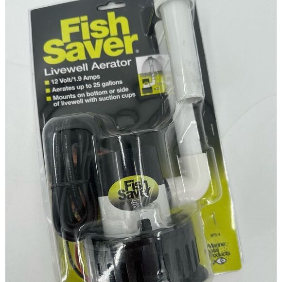 Marine Metal Aerator Livewell Kit Cooler Bait Bucket Fish Saver 12V Pump 360GPH - Picture 1 of 8